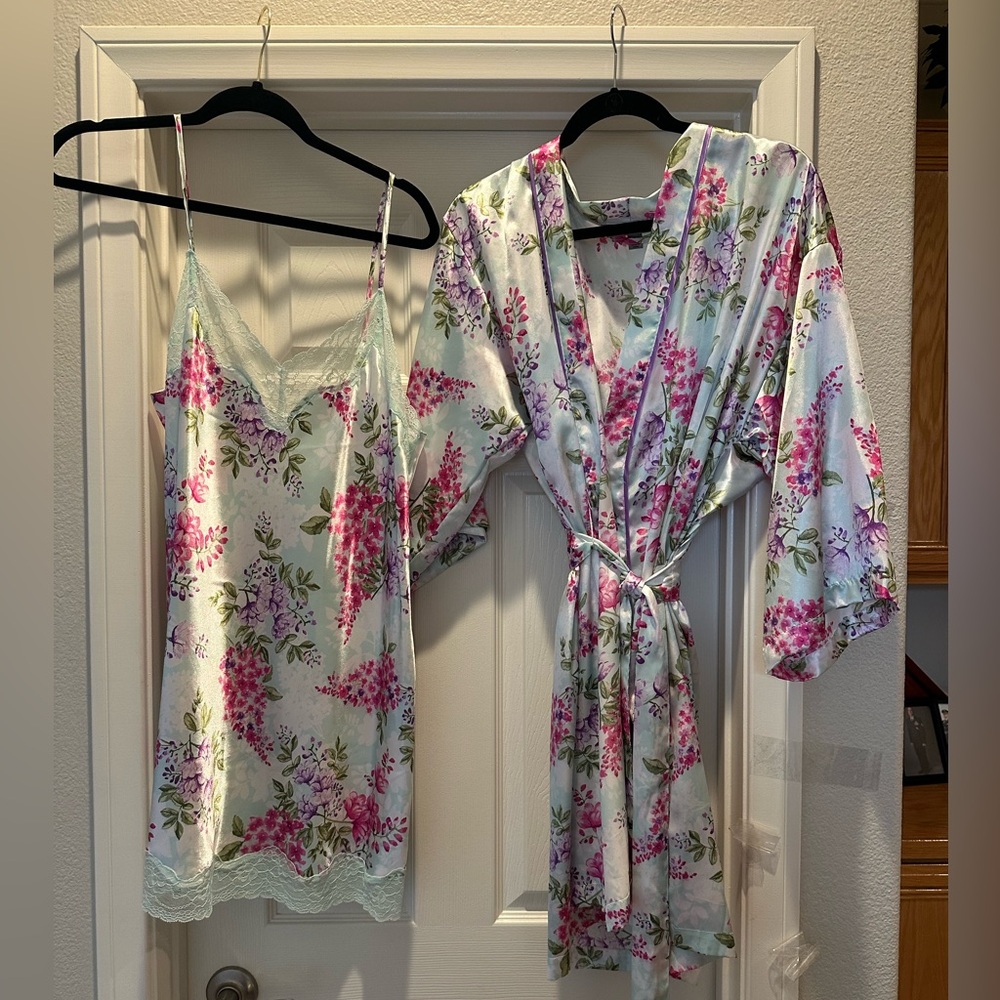 Morgan Taylor Floral Satin Intimates